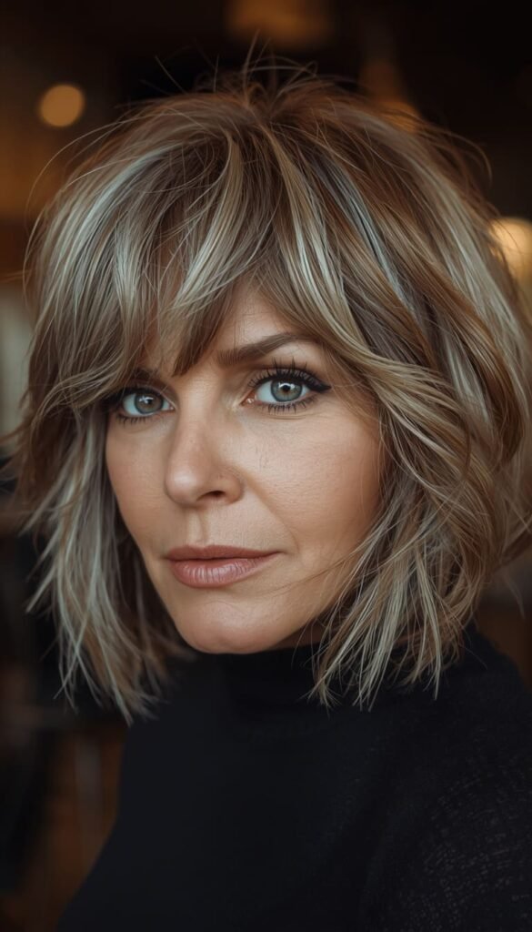 The Textured Choppy Bob for Thick or Coarse Hair