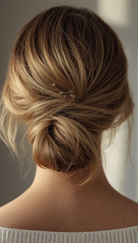 The Tousled Low Bun