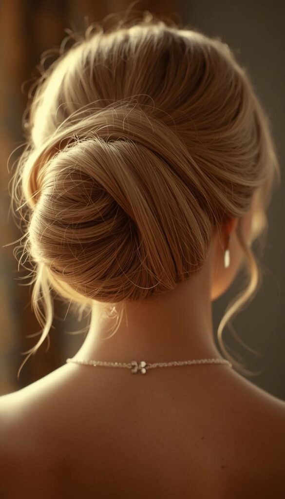 Voluminous Chignon with Hair Doughnut