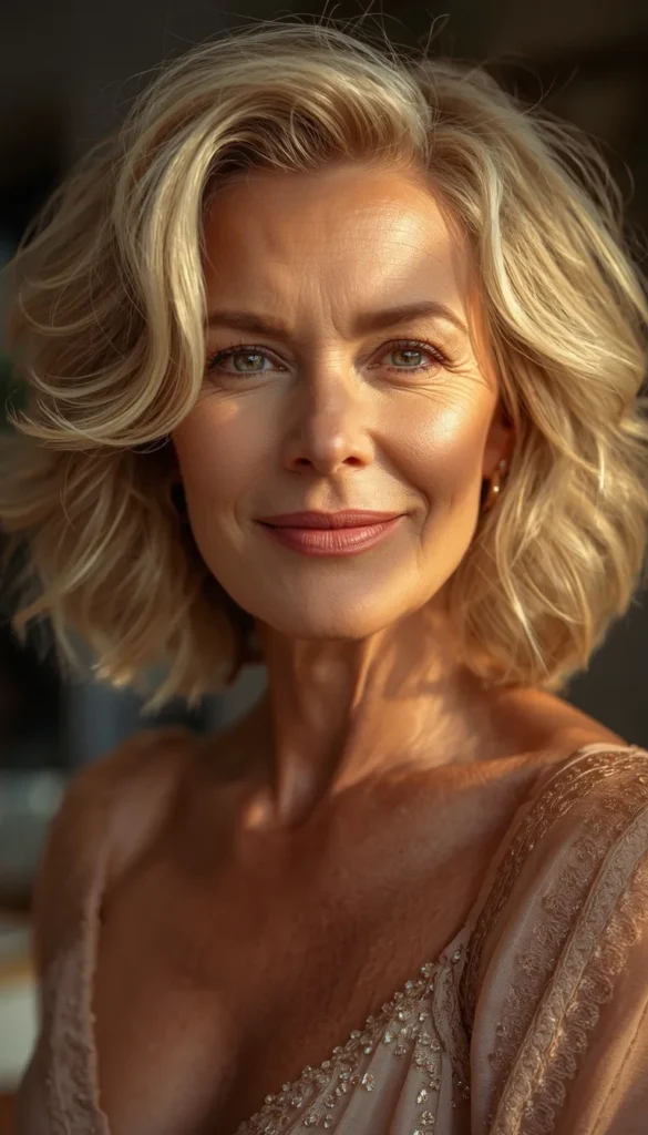 Wavy Layered Bob