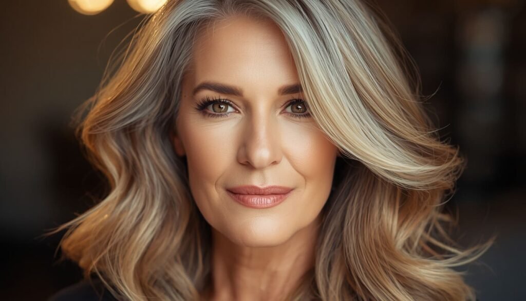 gray blending for older women