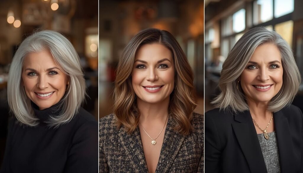 layered bob haircuts for women over 60