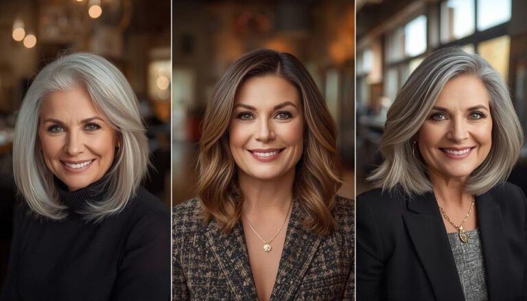 layered bob haircuts for women over 60