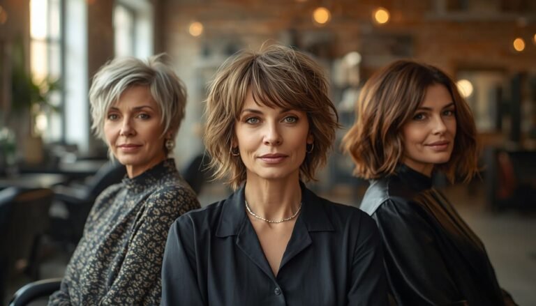 messy haircuts for women over 60