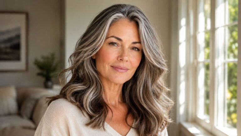 salt & pepper hair color