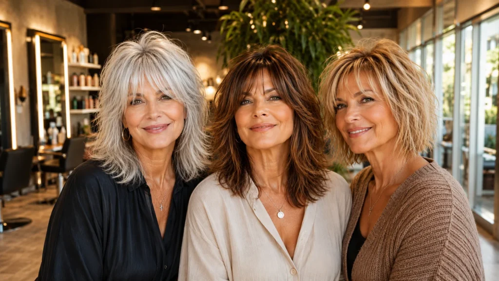 shaggy hairstyles for women over 50
