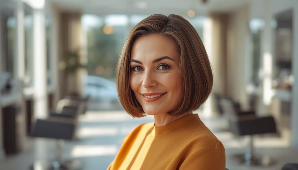 short bob hairstyles for thin fine hair with a round face