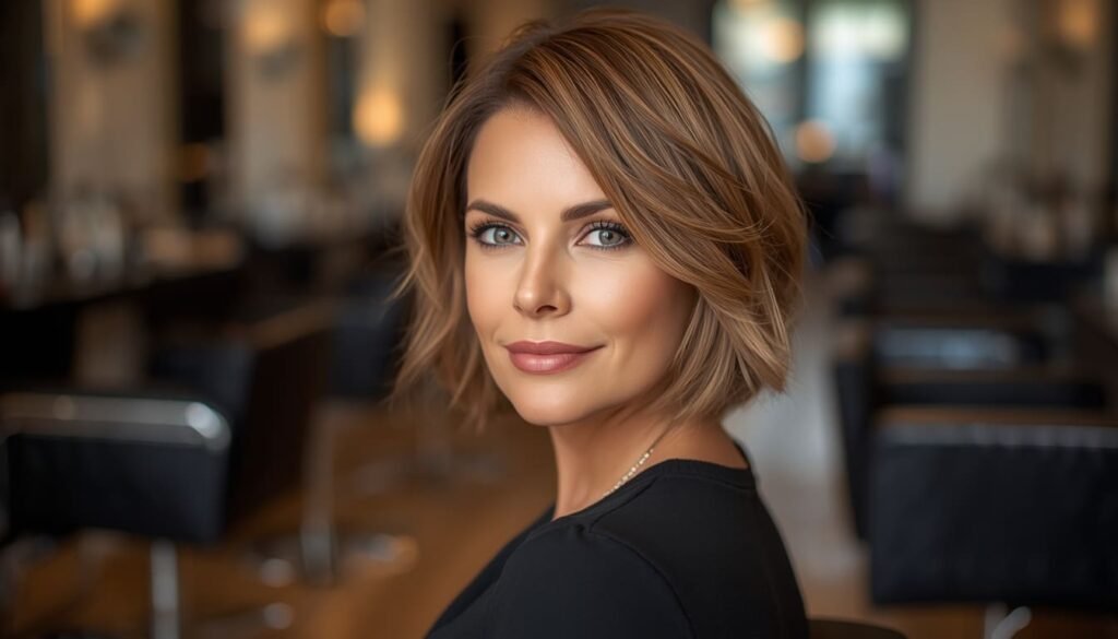short fine hairstyles for women in their 40s
