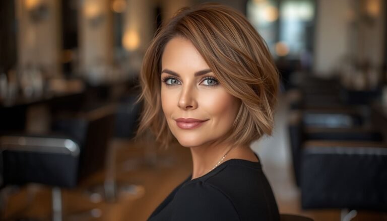 short fine hairstyles for women in their 40s