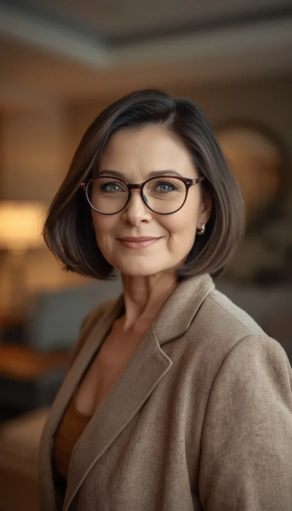 Angled Bob for Glasses Wearers
