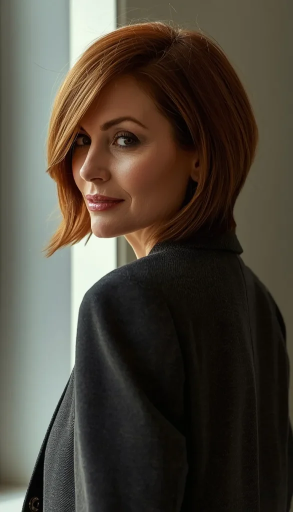 Asymmetrical or Angled Bob