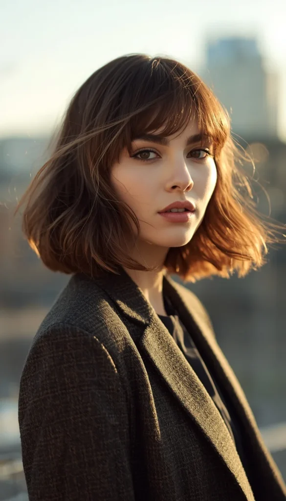 Feathered Shoulder Length Shag