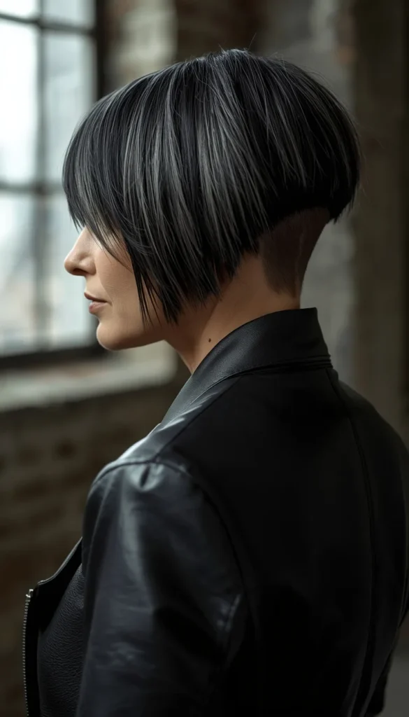 Inverted Bob with Subtle Undercut