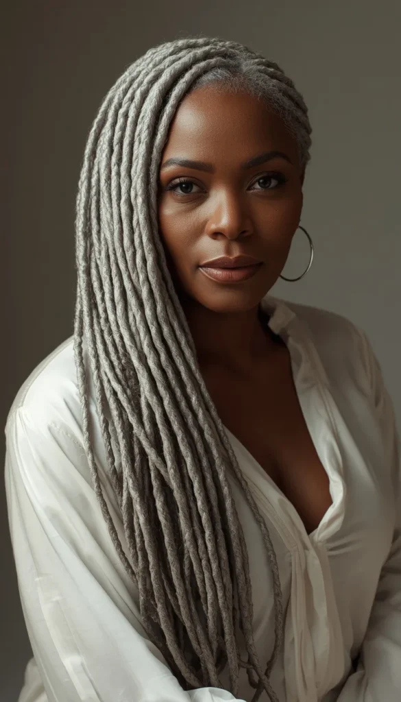 Loc'd and Silver: Locs as a Long Term Gray Style