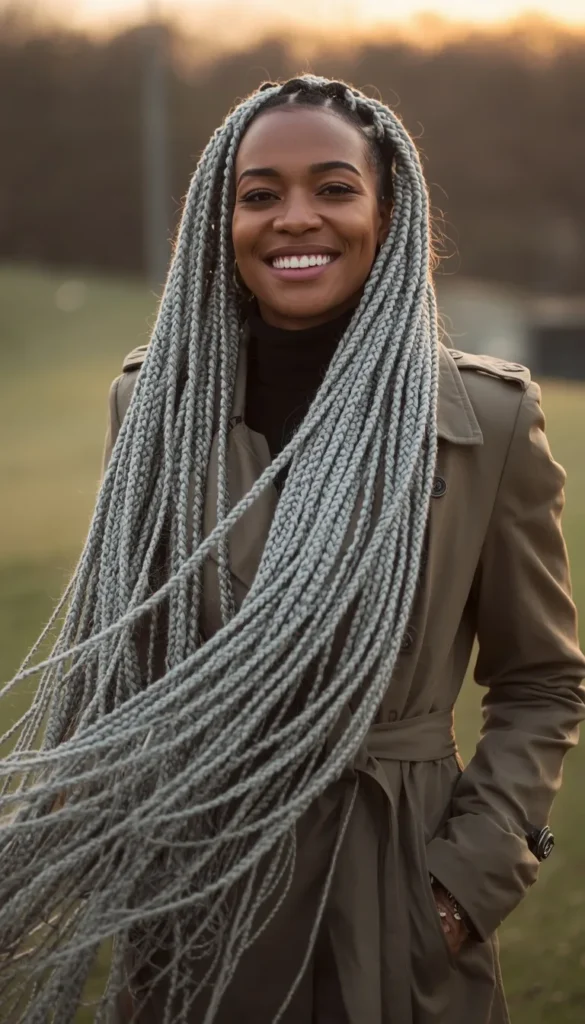 Long Braids or Extensions for Bold Length