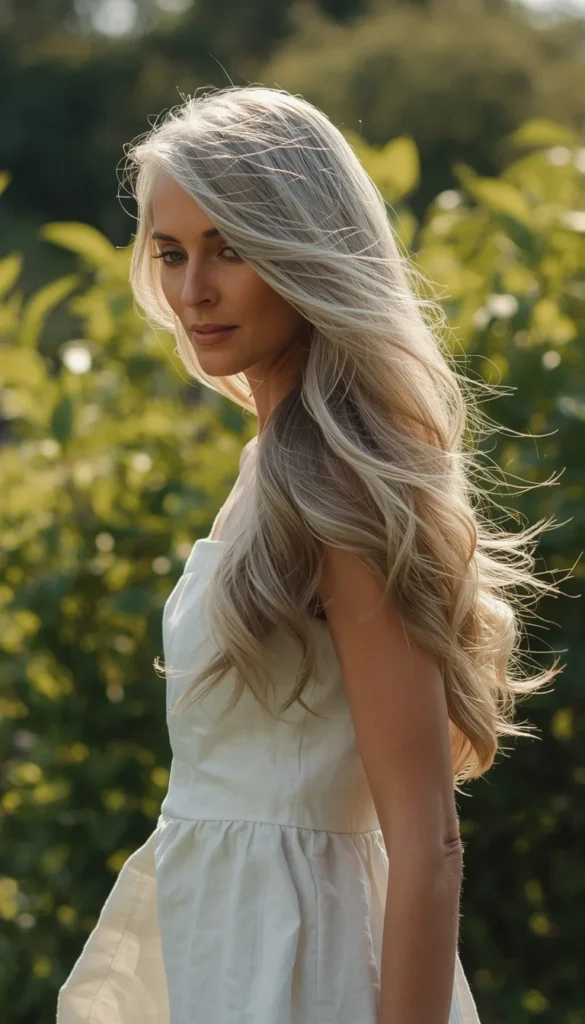 Long Layered Hairstyles for Women Over 60