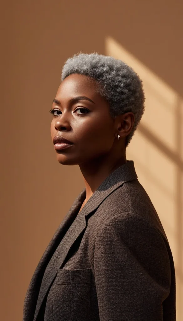 Sassy Natural Pixie for Effortless Elegance