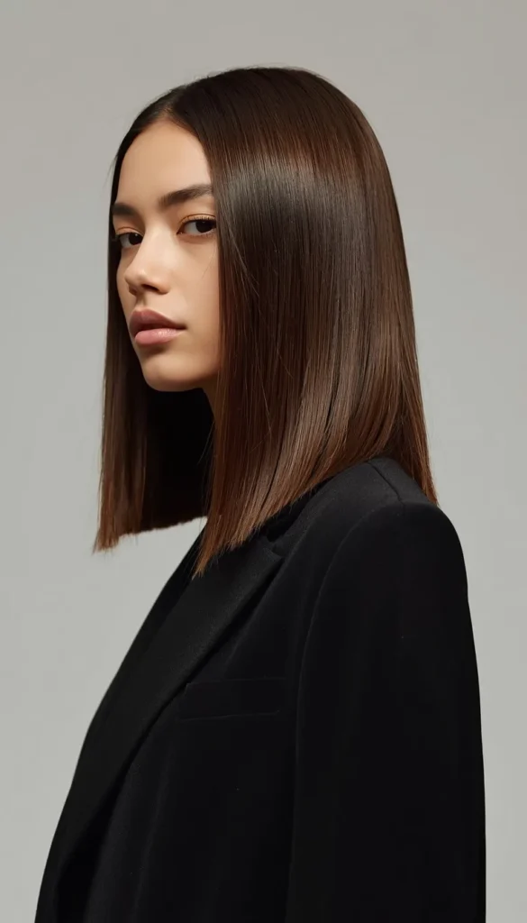 Shoulder Length Straight Lob