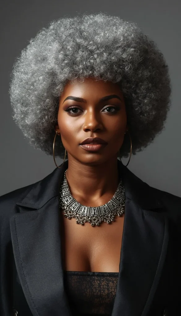 Silver Afro