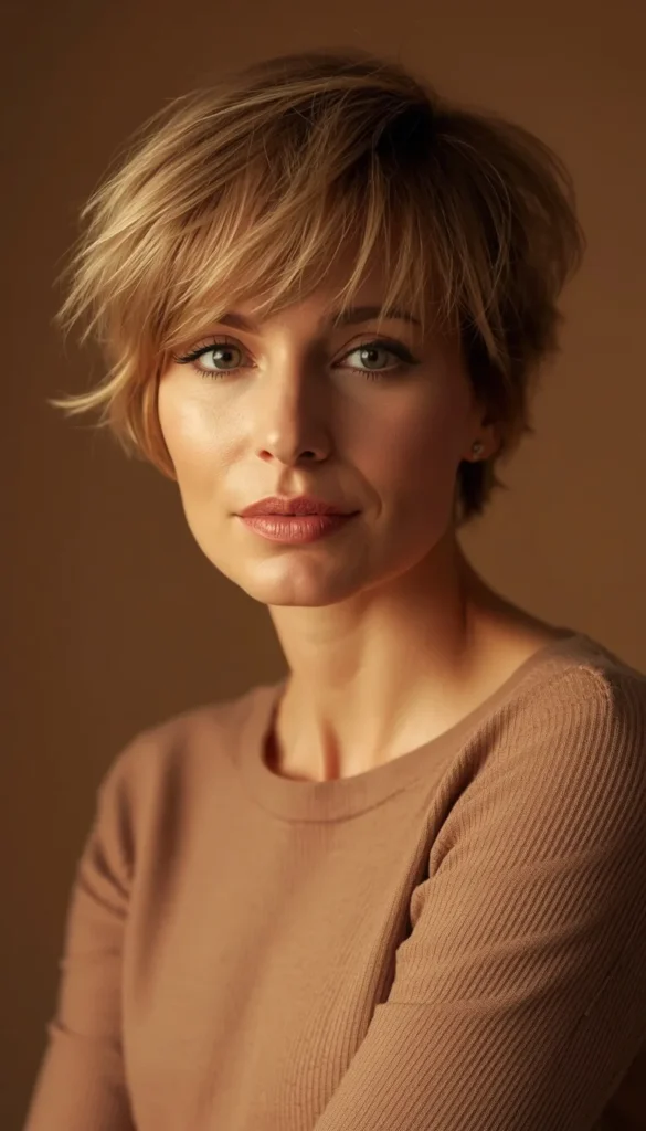 Soft Layered Pixie with Wispy Bangs