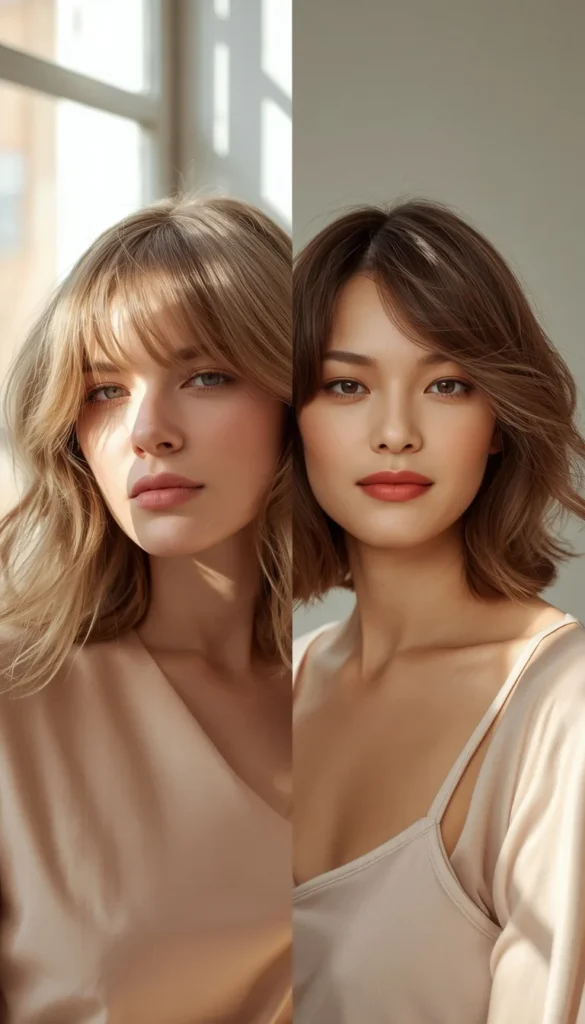 Soft Shag for Round and Oval Face Shapes