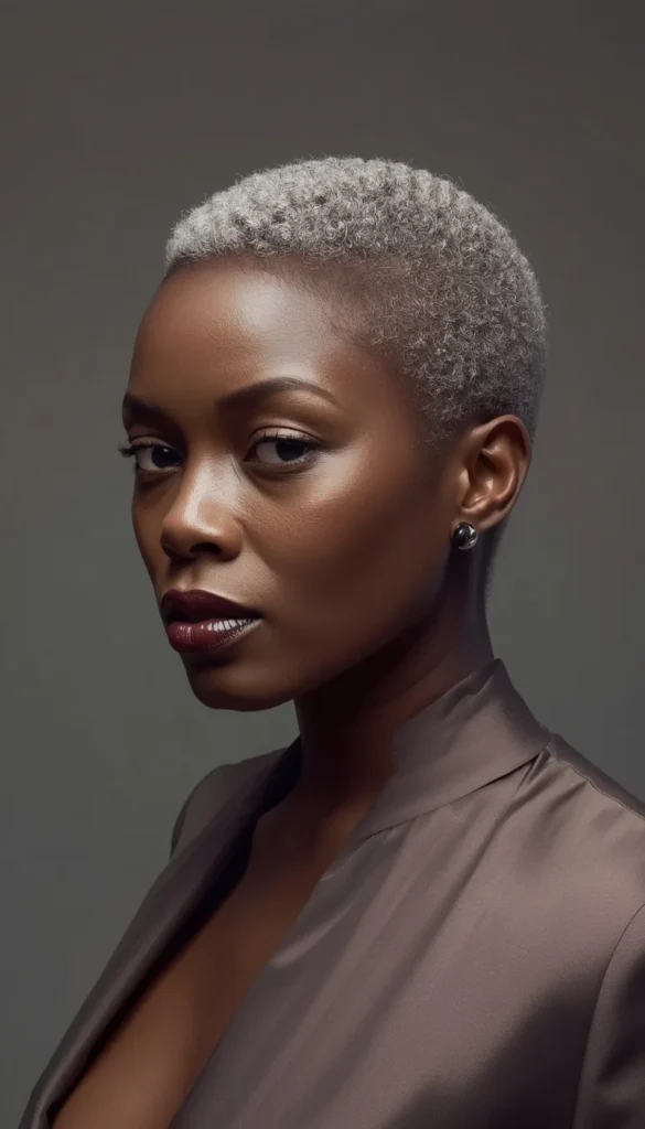 Tapered Cut with Gray Coils for Definition