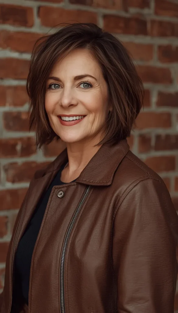 Textured Layered Hairstyles for Women Over 60