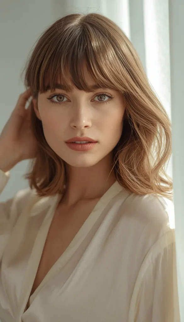 The Classic Curtain Bang Shag for Fine Hair