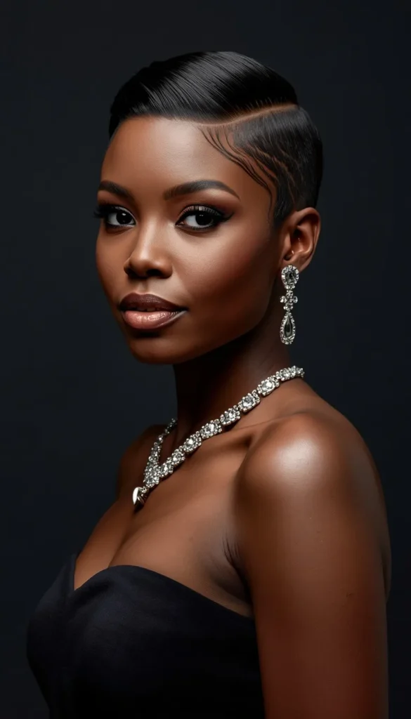 The Finger Wave Pixie With A Shaved Panel