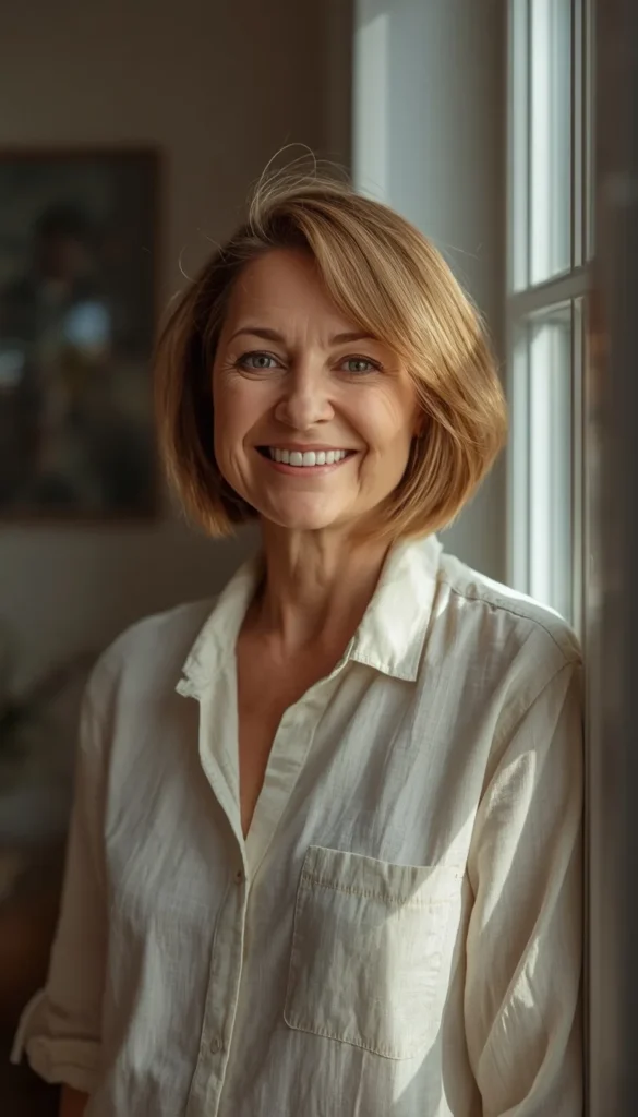 The Wash and Wear Chin Length Bob