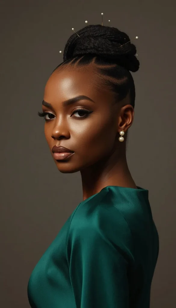 Two Strand Flat Twists Updo