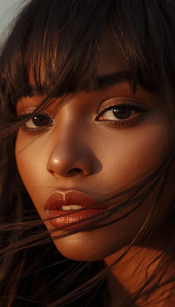What Actually Makes Bangs Work on a Round Face