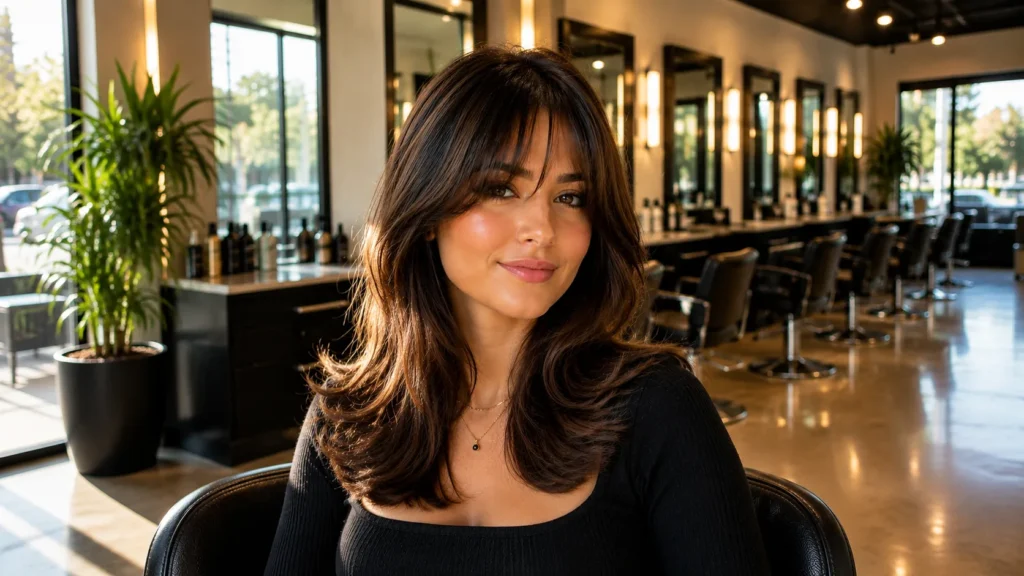 bangs for round face