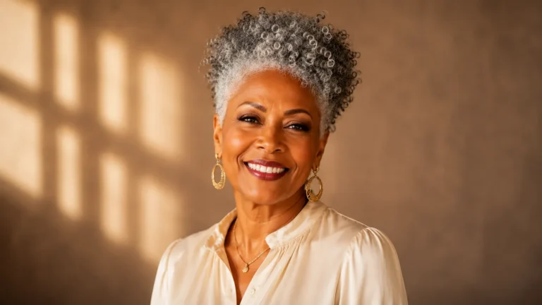 hairstyles for older black women with gray hair