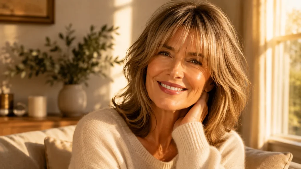 hairstyles with bangs for older women