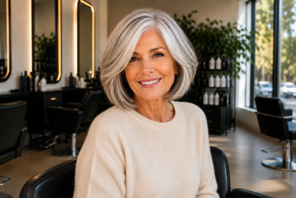 low maintenance hairstyles for 60 year old woman with fine hair