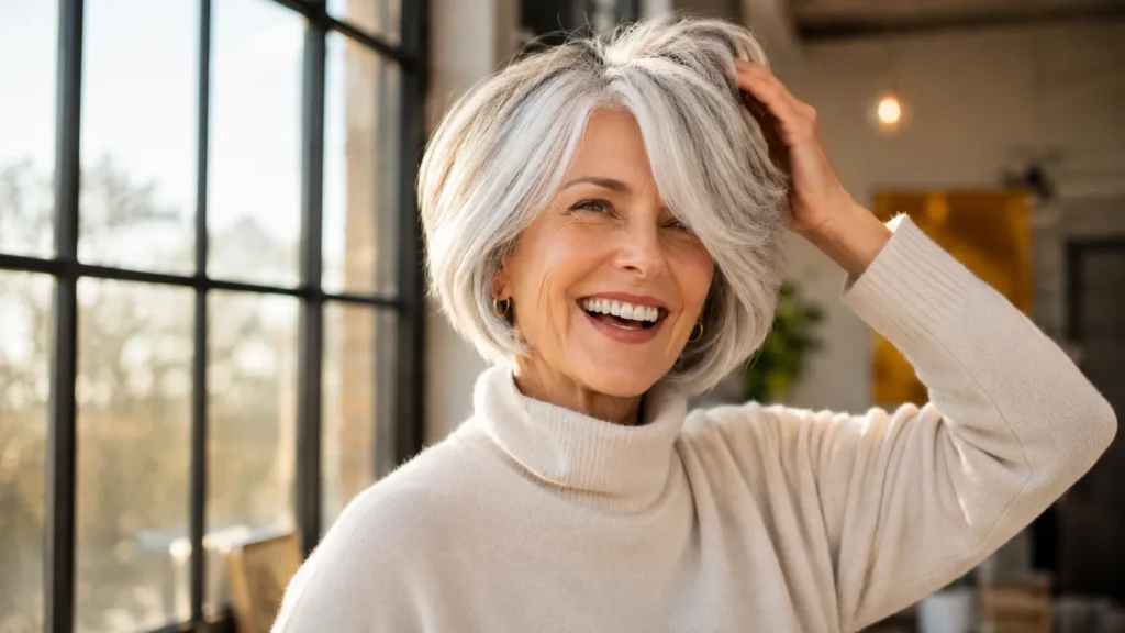 11 Bob Hairstyles for Women Over 60 That Add Volume Instantly