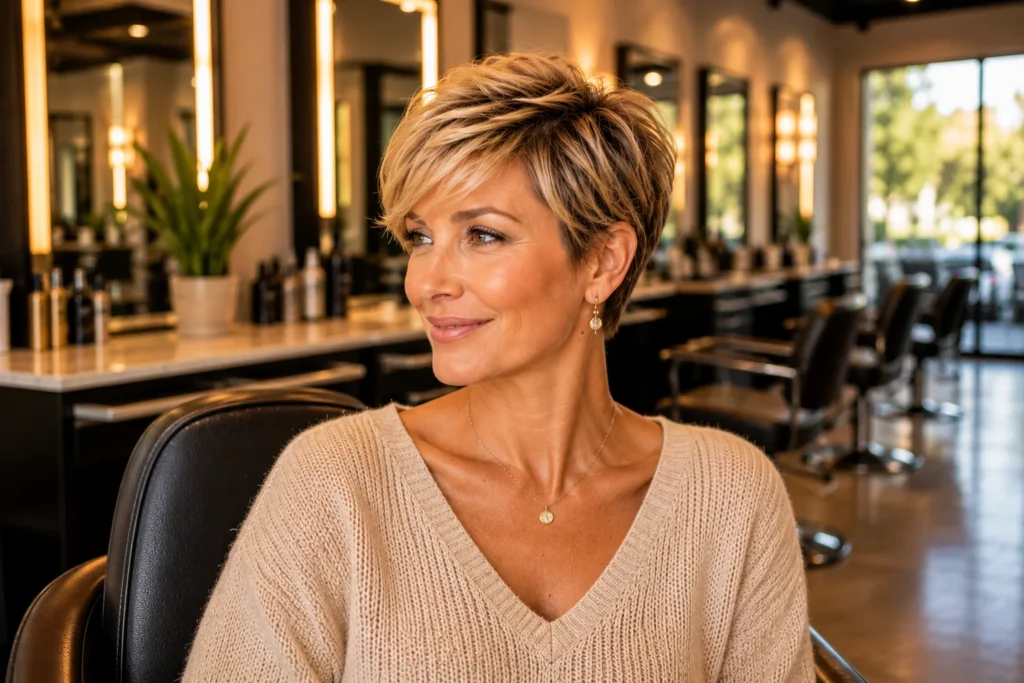 pixie with bangs