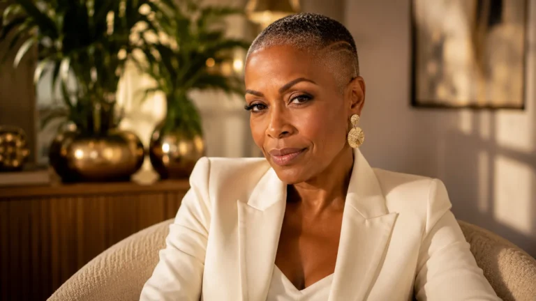 shaved hairstyles for older black women