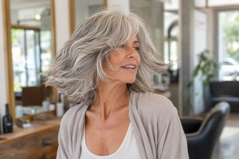 15 Messy Haircuts for Women Over 60 With Thick Hair