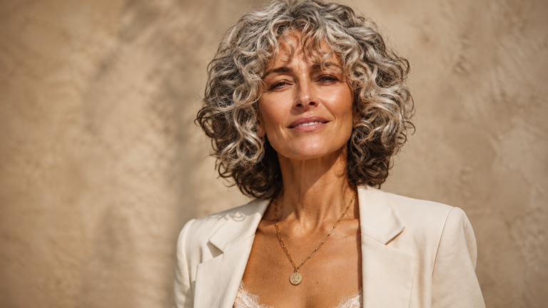 Effortless Messy Curly Haircuts for Women Over 60