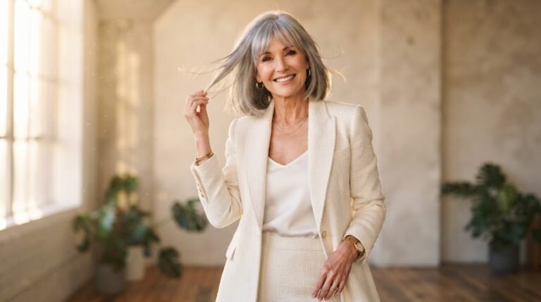 17 Stylish Bob Haircuts for Women Over 60 With Bangs