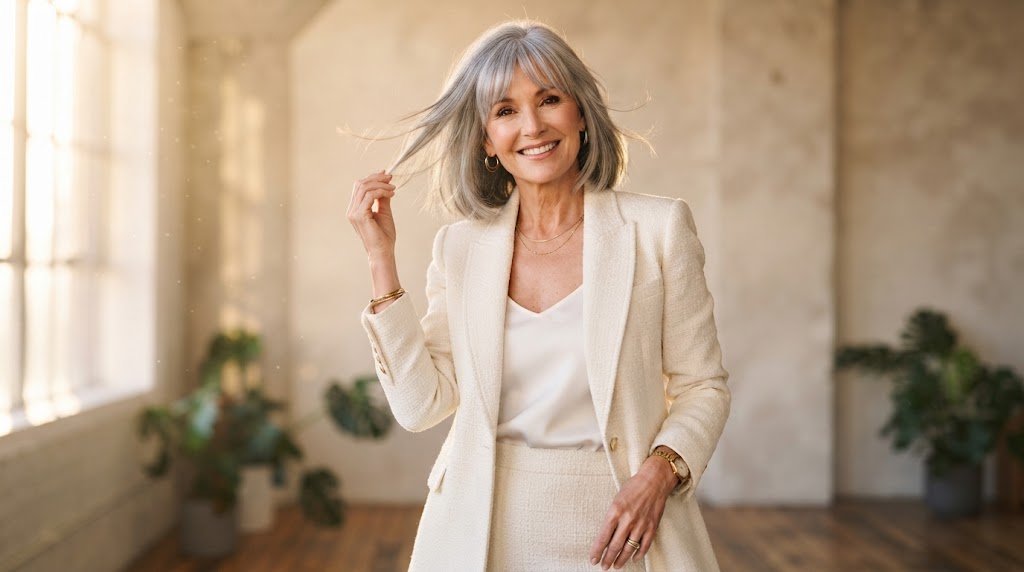 17 Stylish Bob Haircuts for Women Over 60 With Bangs