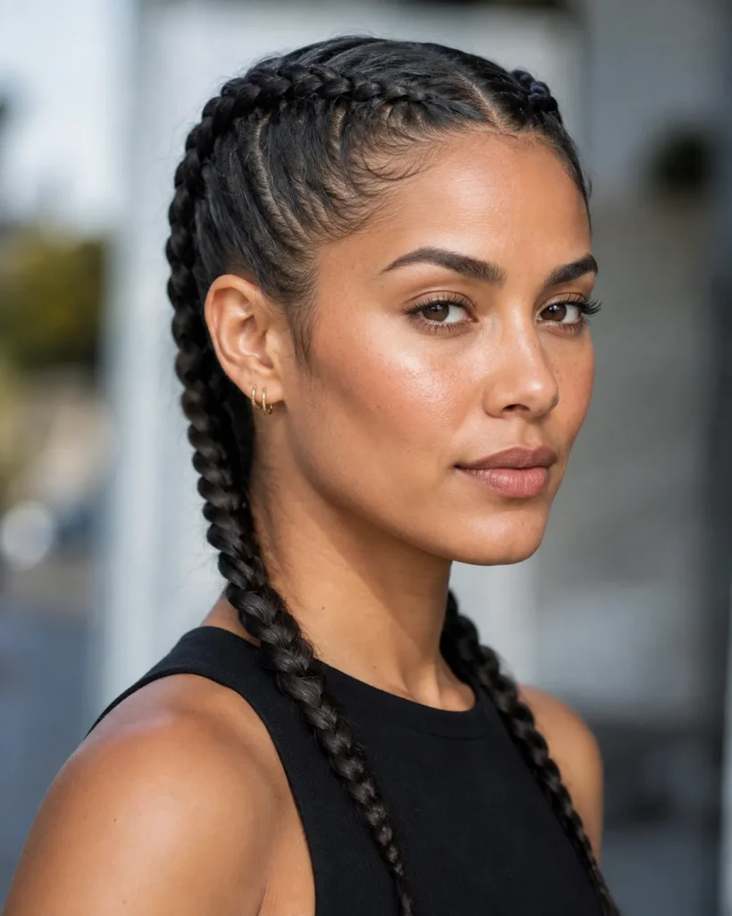 Double Dutch Warrior Braids
