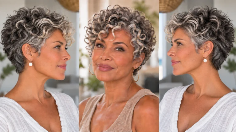 17 Playful Curly Pixie Cuts for Women Over 60 That Boost Bounce