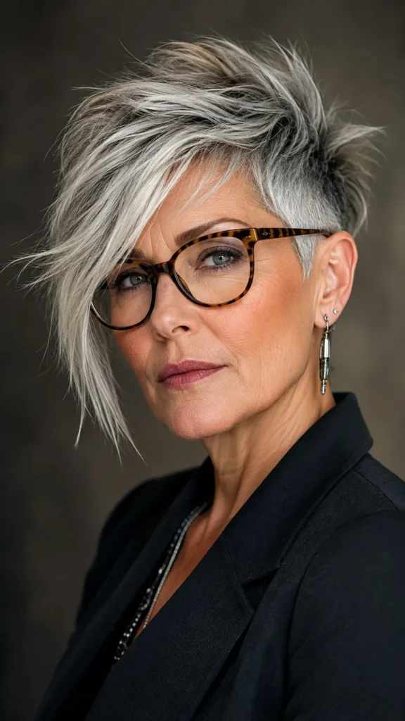 Asymmetrical Messy Pixie with an Angled Edge
