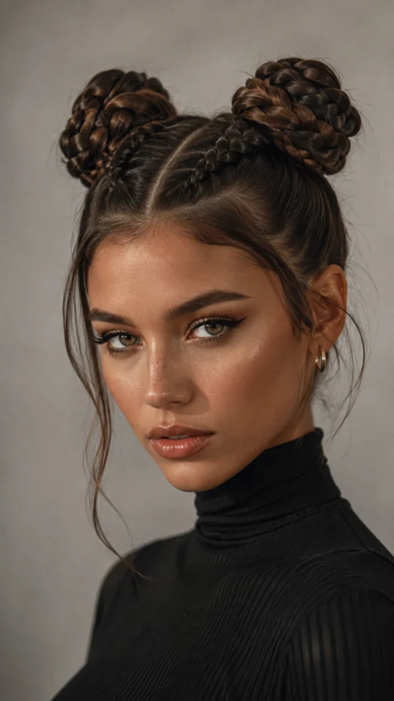 Braided Space Buns
