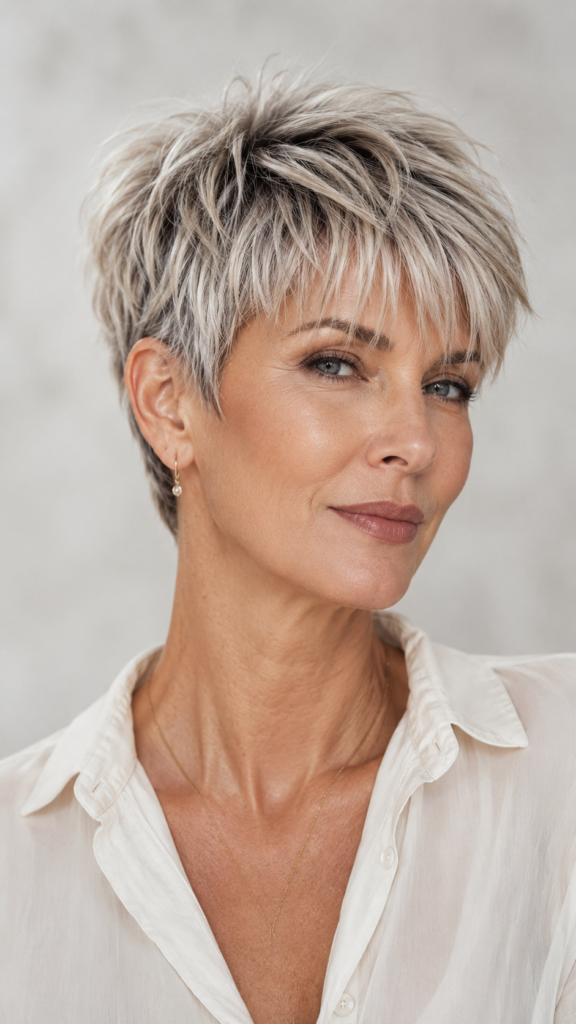 Choppy Pixie with Wispy Fringe
