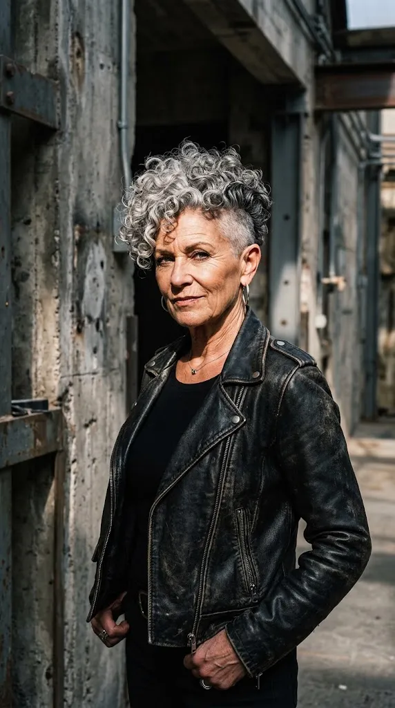 Curly Undercut Pixie for Density