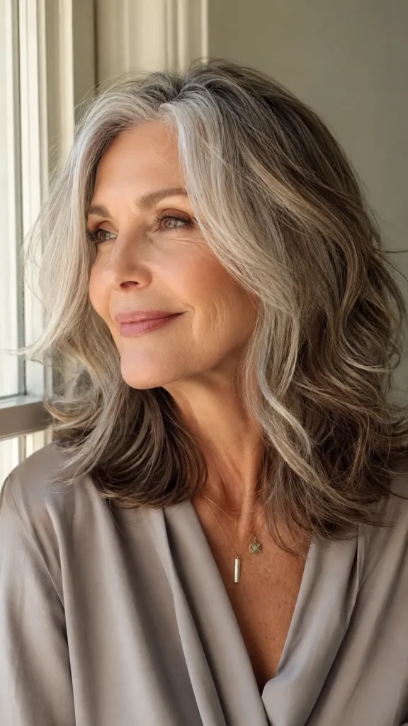 Face Framing Layers with Soft Waves